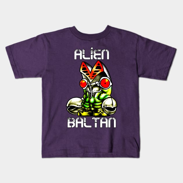 Super Deformed Alien Baltan Kids T-Shirt by retroworldkorea